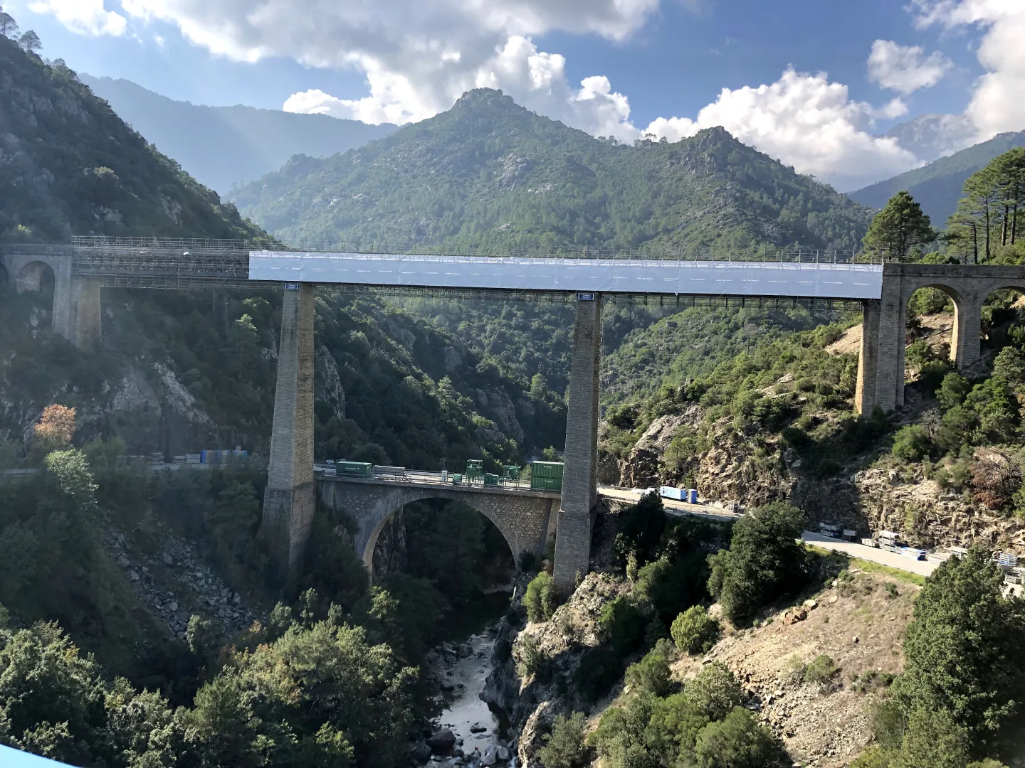 U viadottu di u Vecchio in corsu di rinnuvazione — 2019
