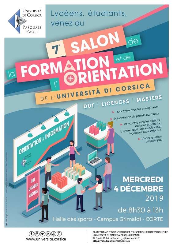 Gratuité sur le transport à l'occasion de salon de la formation et de l'orientation de l'Université de Corse